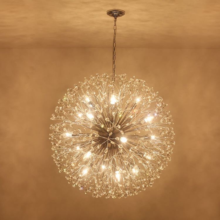 Lustre 20 Lumières Grand Format Feu d'Artifice Grand Luxe Sputnik Suspension Luminaire