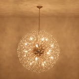 Lustre 20 Lumières Grand Format Feu d'Artifice Grand Luxe Sputnik Suspension Luminaire