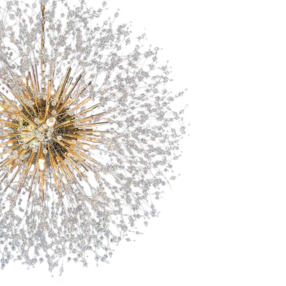 Lustre 20 Lumières Grand Format Grand Luxe Sputnik Feu d'Artifice pour Salon