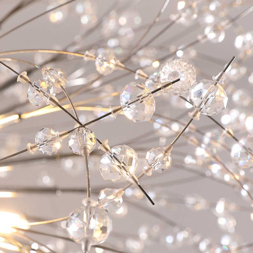 Lustre 20 Lumières Grand Format Grand Luxe Sputnik Feu d'Artifice pour Salon