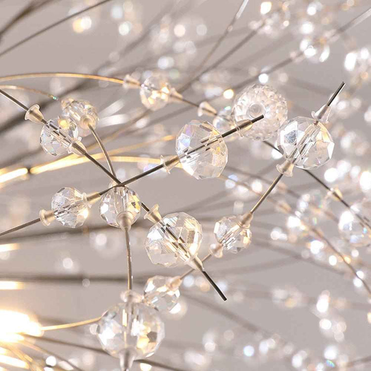 Lustre 20 Lumières Grand Format Grand Luxe Sputnik Feu d'Artifice pour Salon