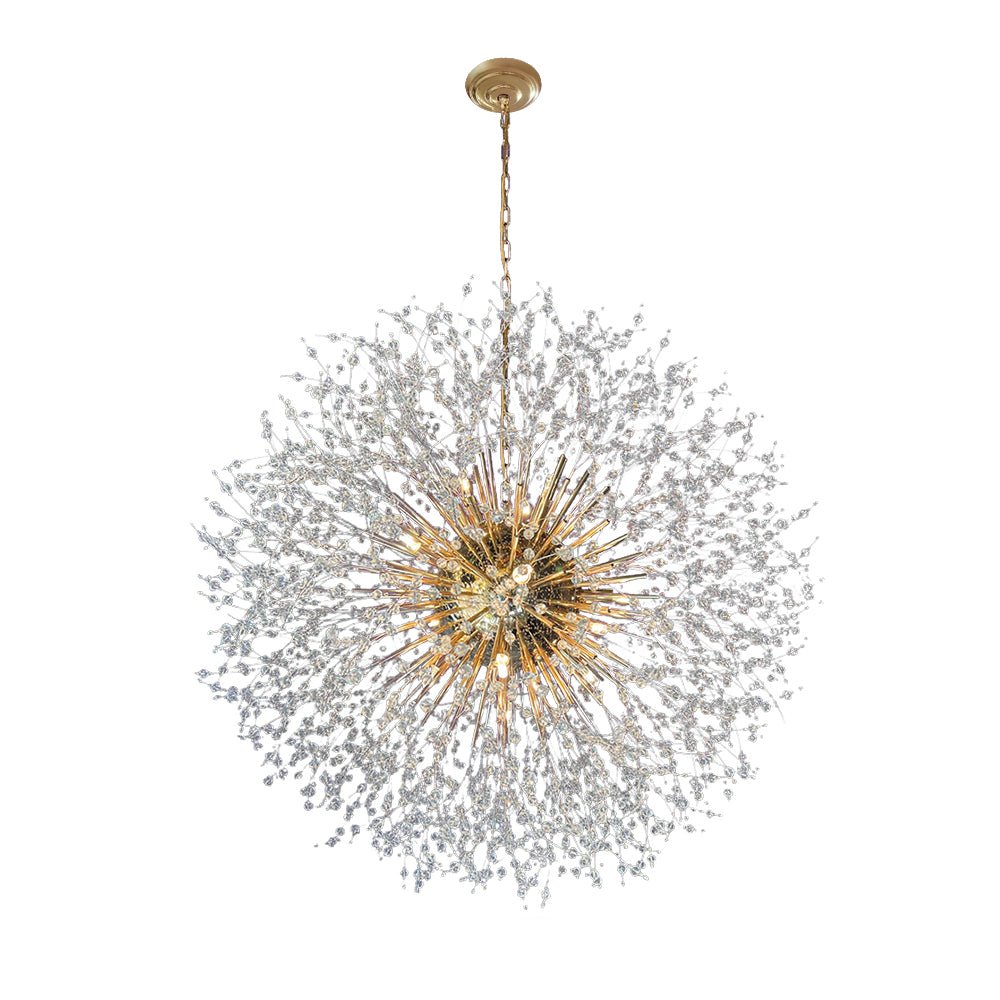 Lustre 20 Lumières Grand Format Grand Luxe Sputnik Feu d'Artifice pour Salon