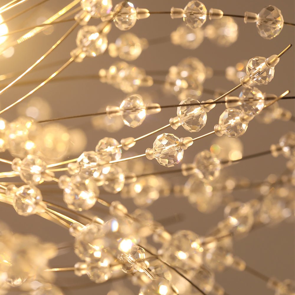 Lustre 20 Lumières Grand Format Grand Luxe Sputnik Feu d'Artifice pour Salon