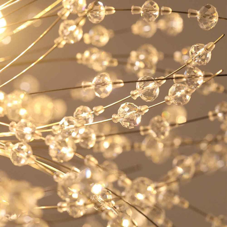 Lustre 20 Lumières Grand Format Grand Luxe Sputnik Feu d'Artifice pour Salon