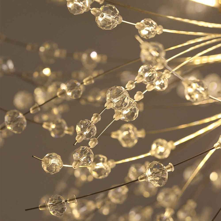 Lustre 20 Lumières Grand Format Grand Luxe Sputnik Feu d'Artifice pour Salon