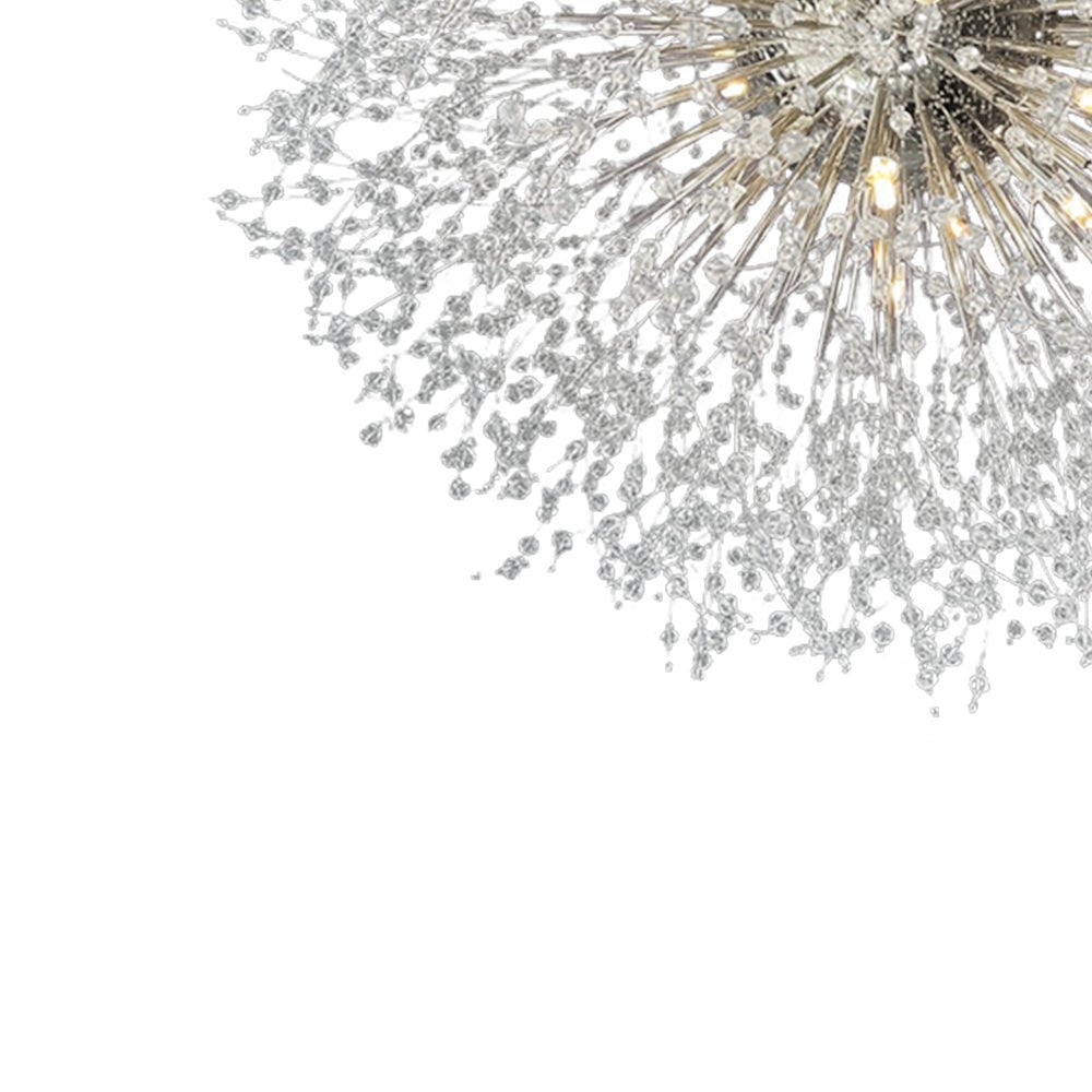 Lustre 20 Lumières Grand Format Grand Luxe Sputnik Feu d'Artifice pour Salon
