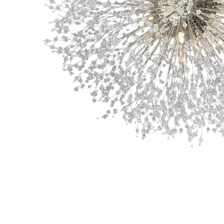 Lustre 20 Lumières Grand Format Grand Luxe Sputnik Feu d'Artifice pour Salon