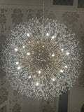 Lustre 20 Lumières Grand Format Grand Luxe Sputnik Feu d'Artifice pour Salon