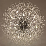 Lustre 20 Lumières Grand Format Grand Luxe Sputnik Feu d'Artifice pour Salon