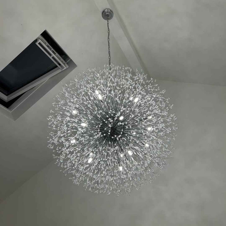 Lustre 20 Lumières Grand Format Grand Luxe Sputnik Feu d'Artifice pour Salon
