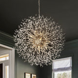 Lustre 20 Lumières Grand Format Grand Luxe Sputnik Feu d'Artifice pour Salon