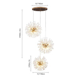 Lustre Moderne 24/40 Lumières Grand Sputnik Feu d'Artifice pour Salon