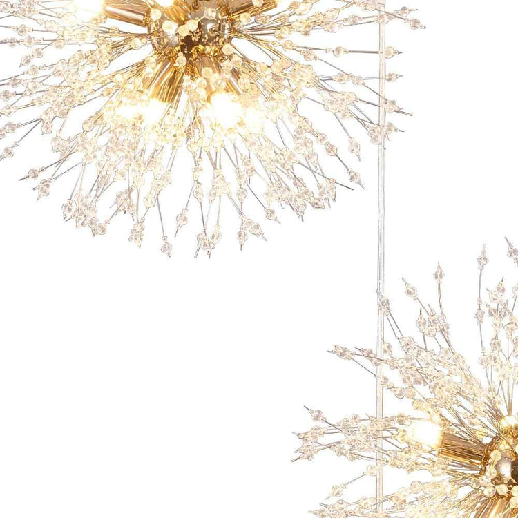 Lustre Moderne 24/40 Lumières Grand Sputnik Feu d'Artifice pour Salon