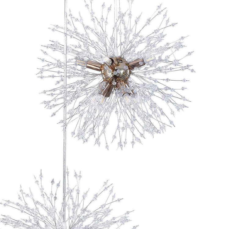 Lustre Moderne 24/40 Lumières Grand Sputnik Feu d'Artifice pour Salon