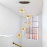 Lustre Moderne 24/40 Lumières Grand Sputnik Feu d'Artifice pour Salon