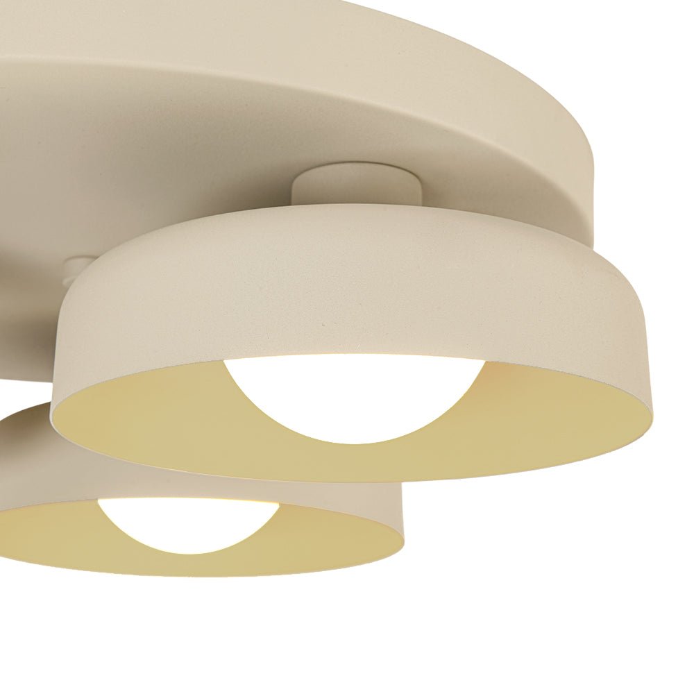 Plafonnier LED 3 Lumières Bol Abat-Jour pour Salon