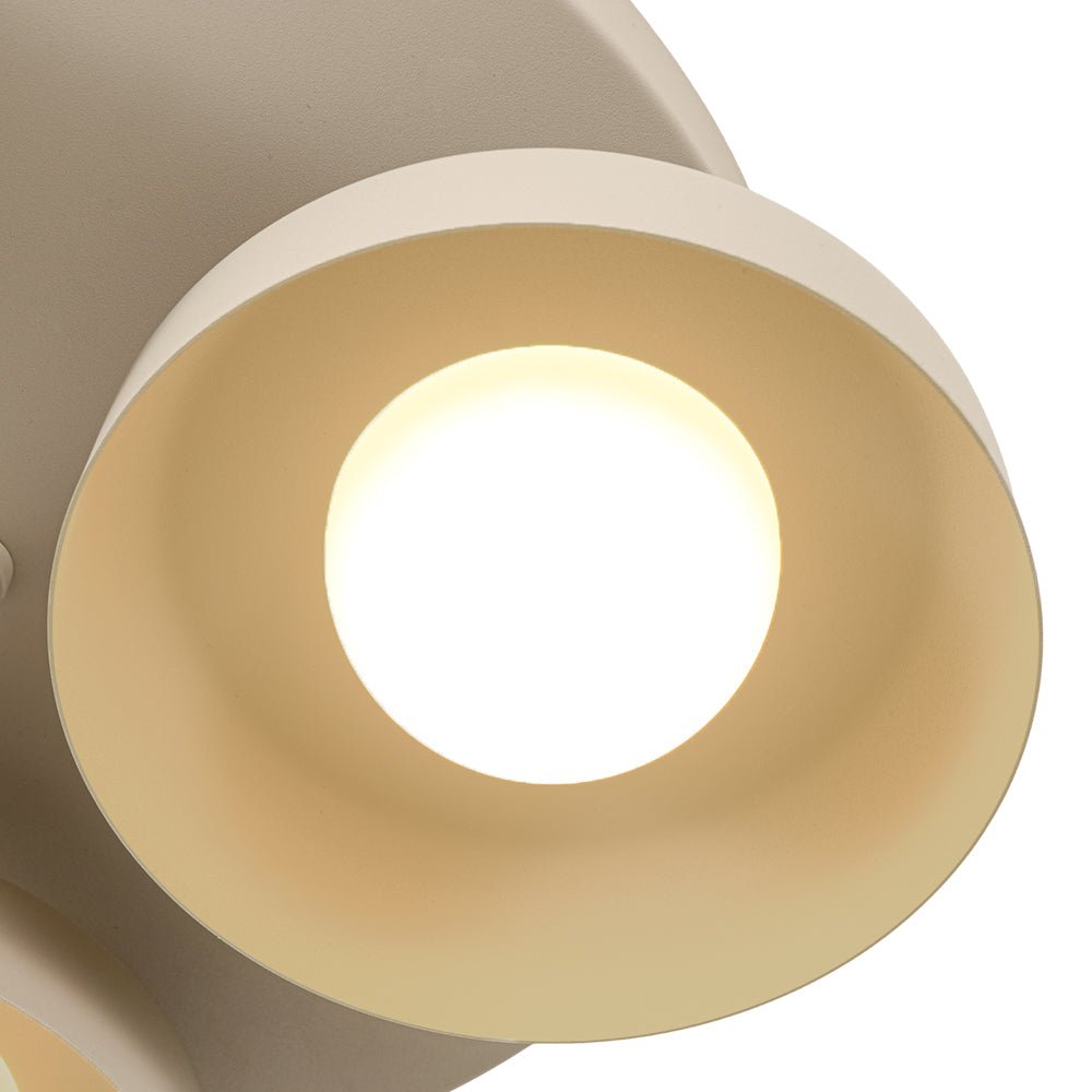 Plafonnier LED 3 Lumières Bol Abat-Jour pour Salon