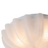 Plafonnier Salon Bol en Verre Blanc