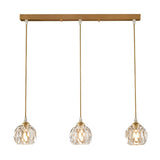 Suspension Salle à Manger 3 Lumières en Cristal