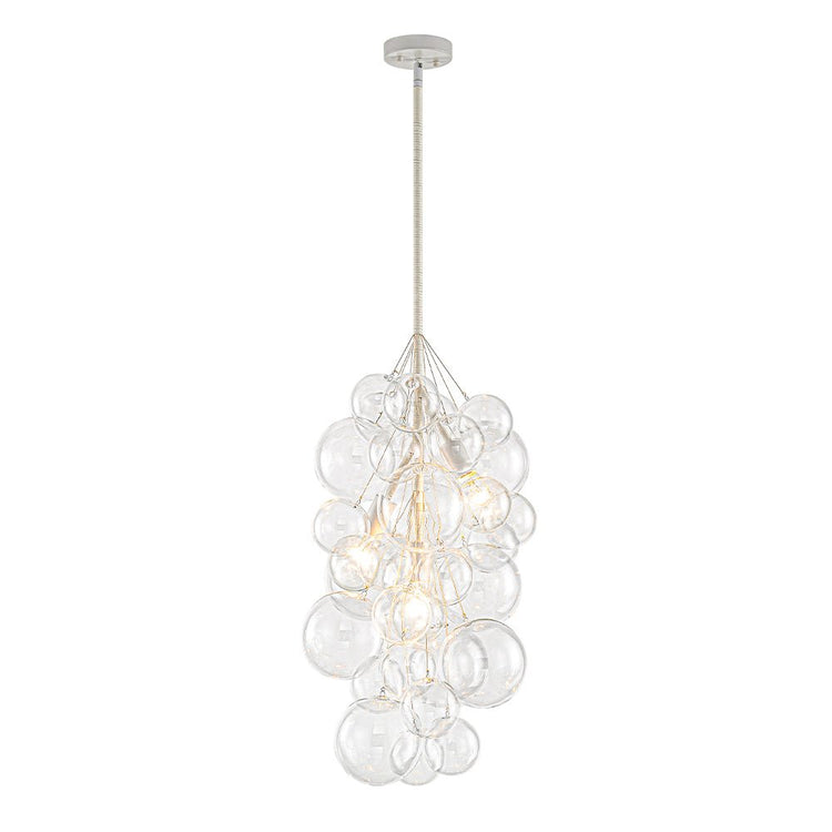 Lustre Salon Boule 3 Lumières en Verre