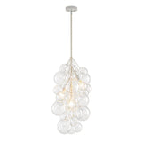Lustre Salon Boule 3 Lumières en Verre