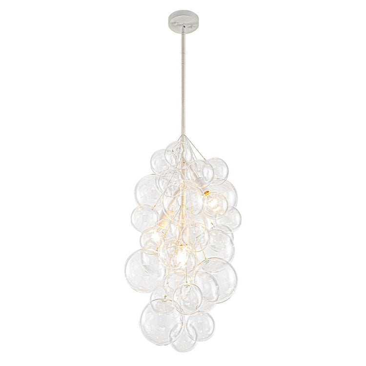 Lustre Salon Boule 3 Lumières en Verre