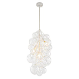 Lustre Salon Boule 3 Lumières en Verre