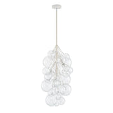 Lustre Salon Boule 3 Lumières en Verre