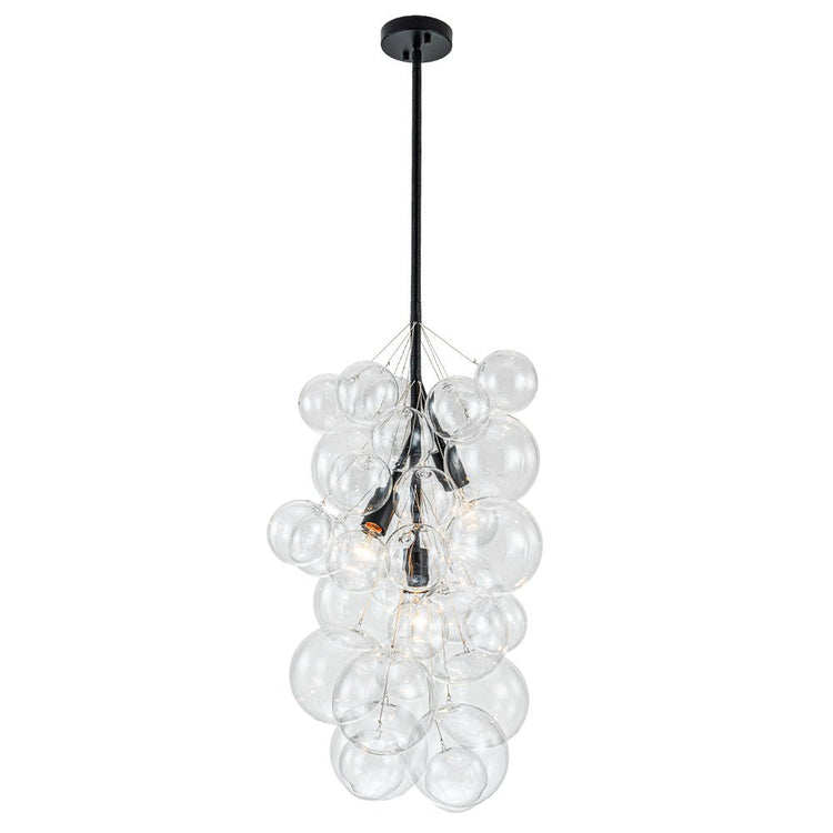 Lustre Salon Boule 3 Lumières en Verre