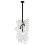 Lustre Salon Boule 3 Lumières en Verre