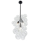 Lustre Salon Boule 3 Lumières en Verre