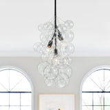 Lustre Salon Boule 3 Lumières en Verre
