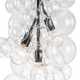 Lustre Salon Boule 3 Lumières en Verre