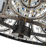 Plafonnier Salon Tambour en Cristal