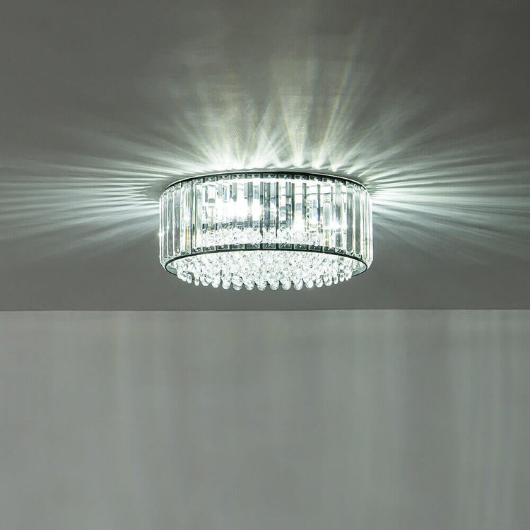 Plafonnier Salon 3 Lumières en Cristal