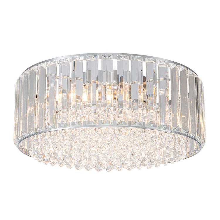 Plafonnier Salon 3 Lumières en Cristal