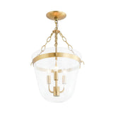 Suspension Verre 3 Lumières Lanterne Transparent pour Salle à Manger