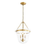 Suspension Verre 3 Lumières Lanterne Transparent pour Salle à Manger