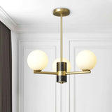 Lustre Salon Spoutnik 3 Lumières en Verre