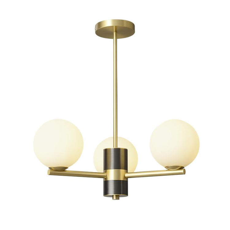 Lustre Salon Spoutnik 3 Lumières en Verre