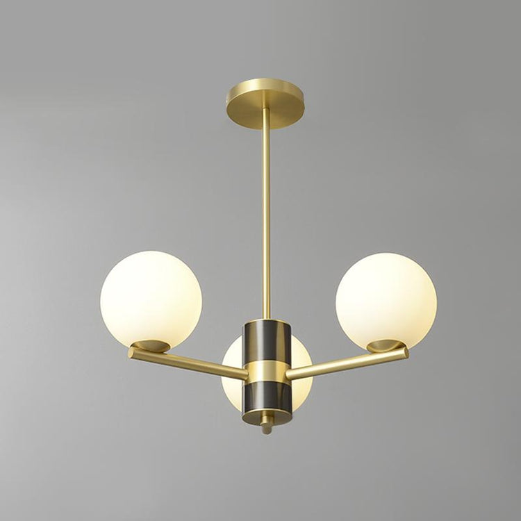 Lustre Salon Spoutnik 3 Lumières en Verre