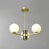 Lustre Salon Spoutnik 3 Lumières en Verre
