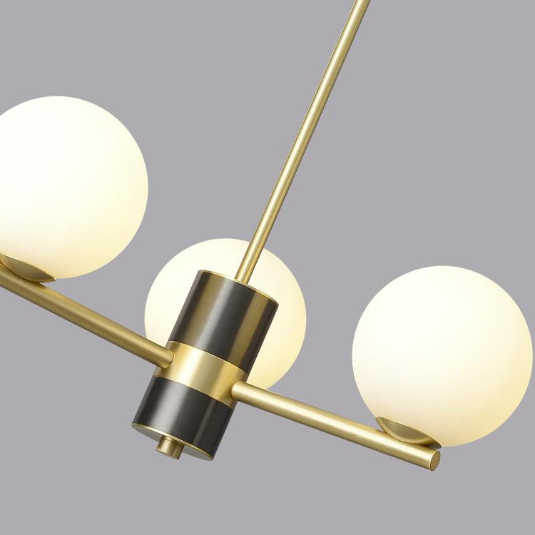 Lustre Salon Spoutnik 3 Lumières en Verre