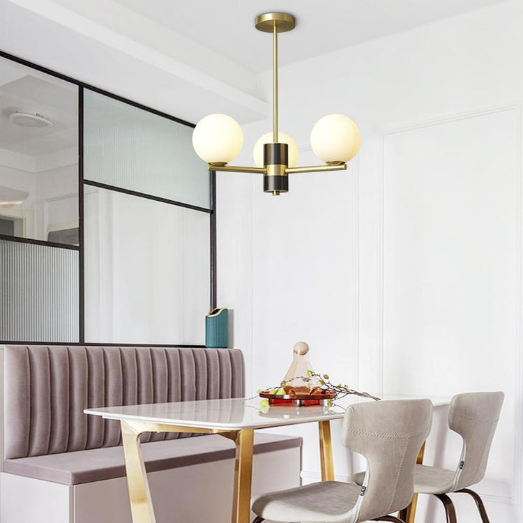 Lustre Salon Spoutnik 3 Lumières en Verre