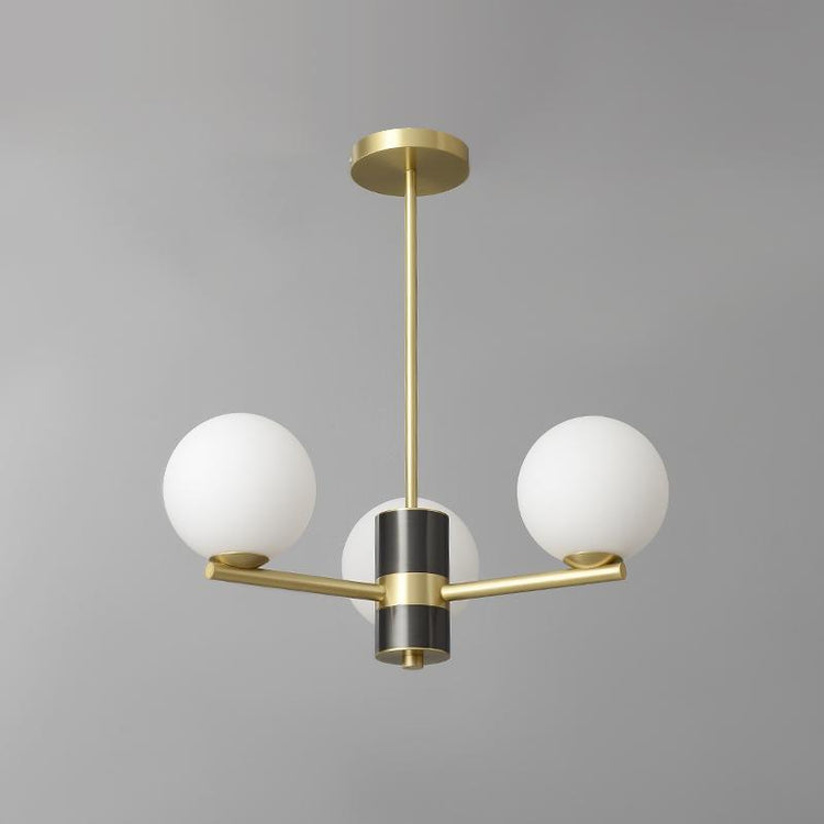 Lustre Salon Spoutnik 3 Lumières en Verre