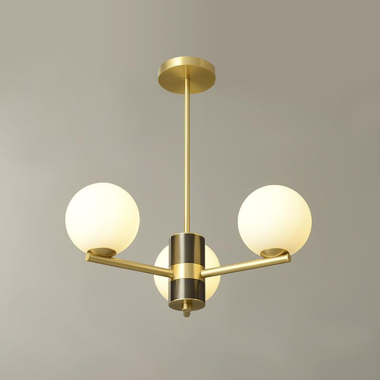 Lustre Salon Spoutnik 3 Lumières en Verre