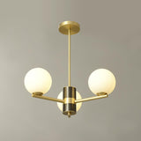 Lustre Salon Spoutnik 3 Lumières en Verre