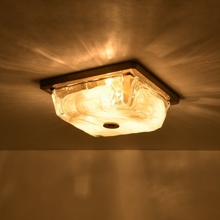 Plafonnier Salle de Bain Nuage en Verre