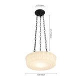 Suspension Salle à Manger en Verre Blanc 35 cm