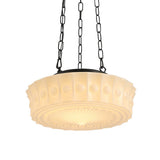 Suspension Salle à Manger en Verre Blanc 35 cm
